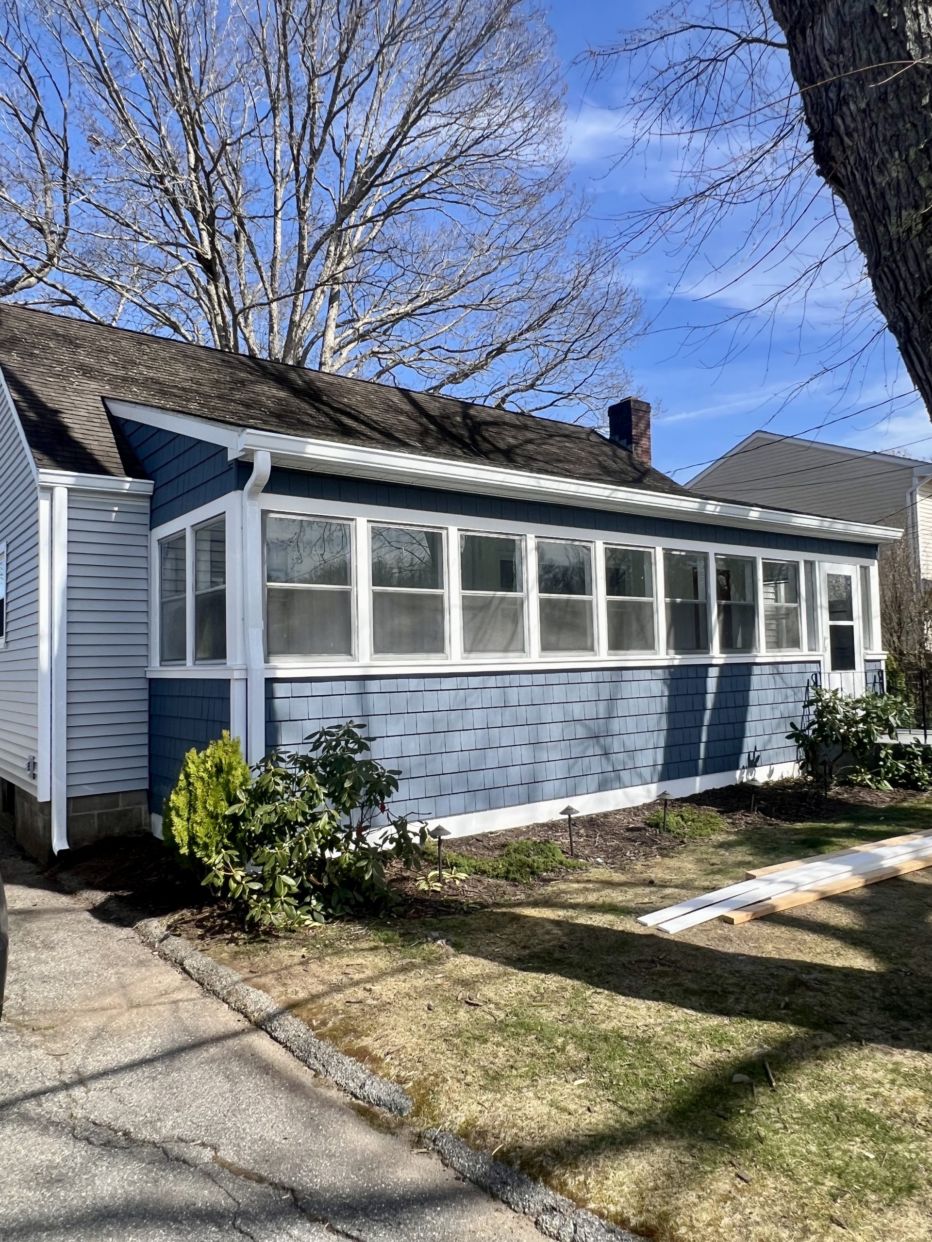 side view of siding project in Old Lyme CT